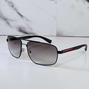 Prada Sunglasses Aviator SPS 59 U Black with Gradient Lenses